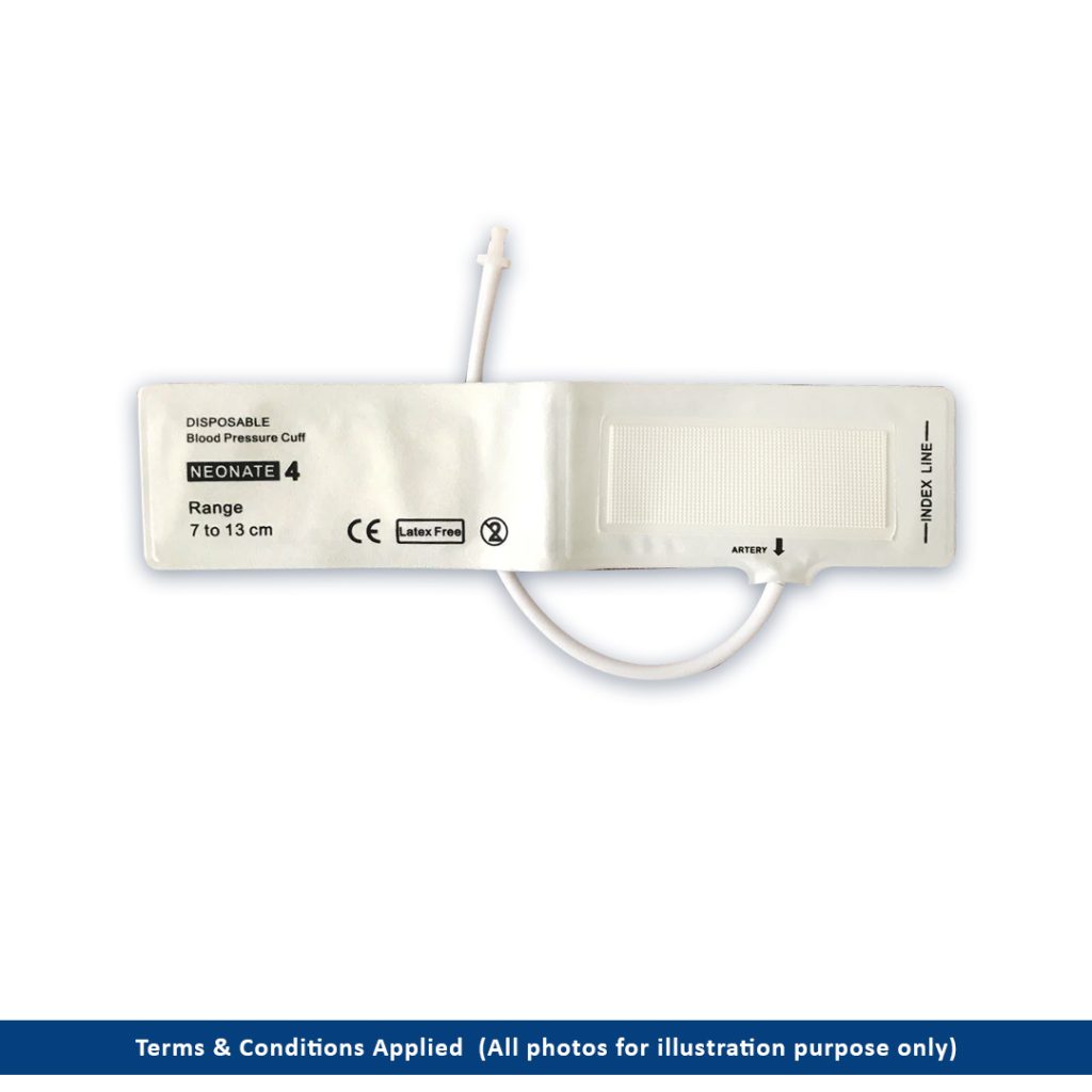 Caremed Neonate Disposable Nibp Cuff Single Tube Cm Pieces Per