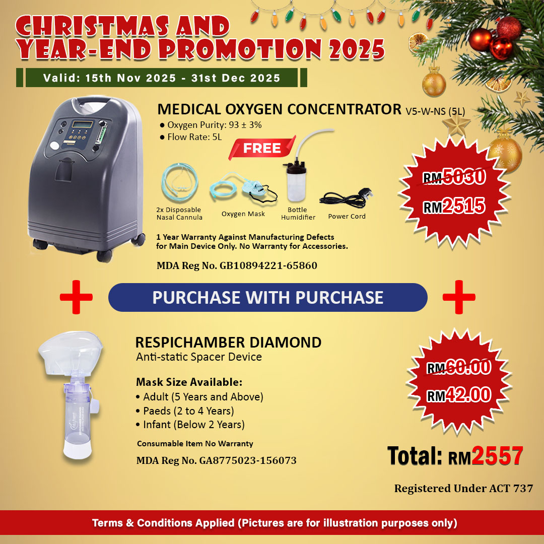 Purchase with Purchase O2 Concentrator 5L & Respichambr Diamond