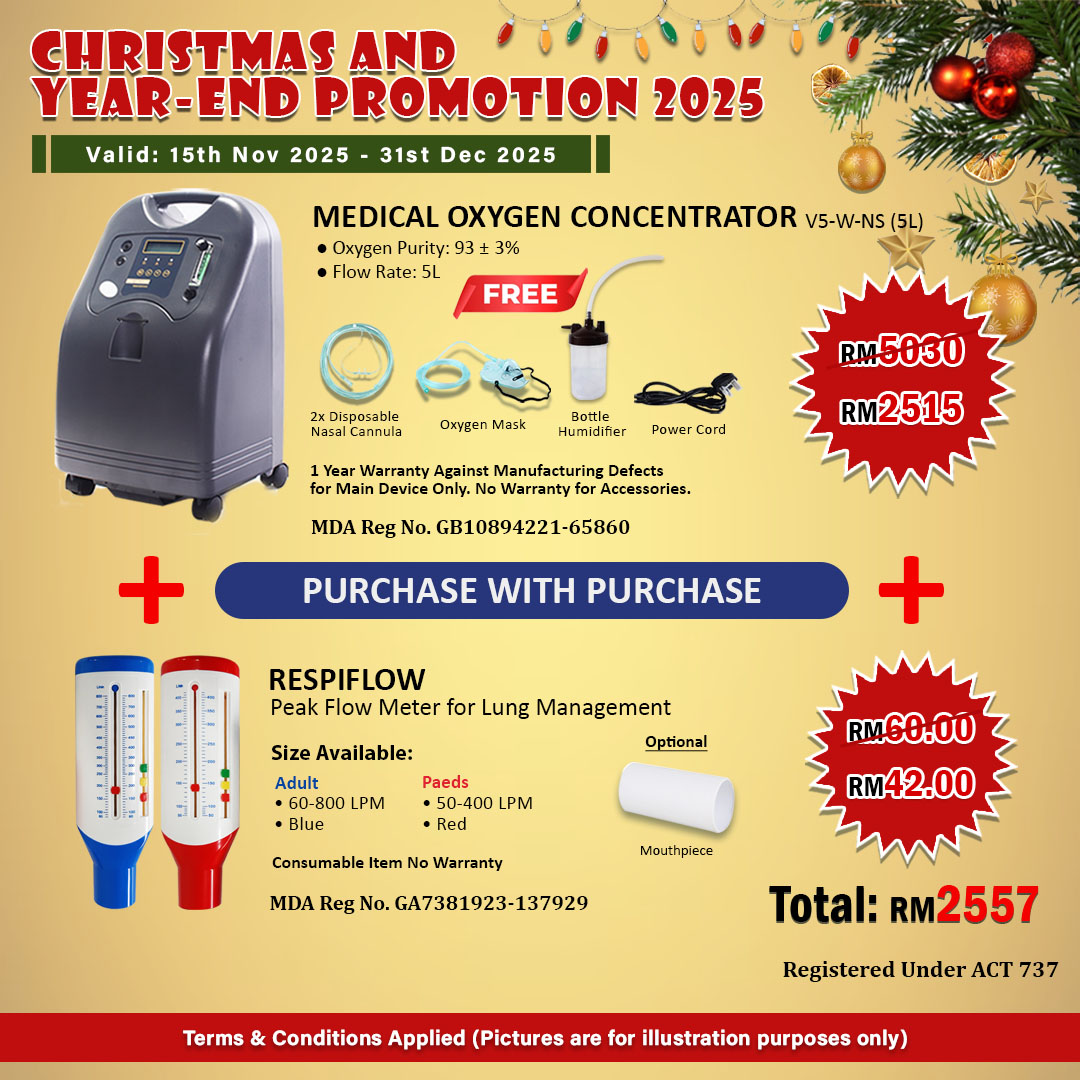 Purchase with Purchase O2 Concentrator 5L & Respiflow