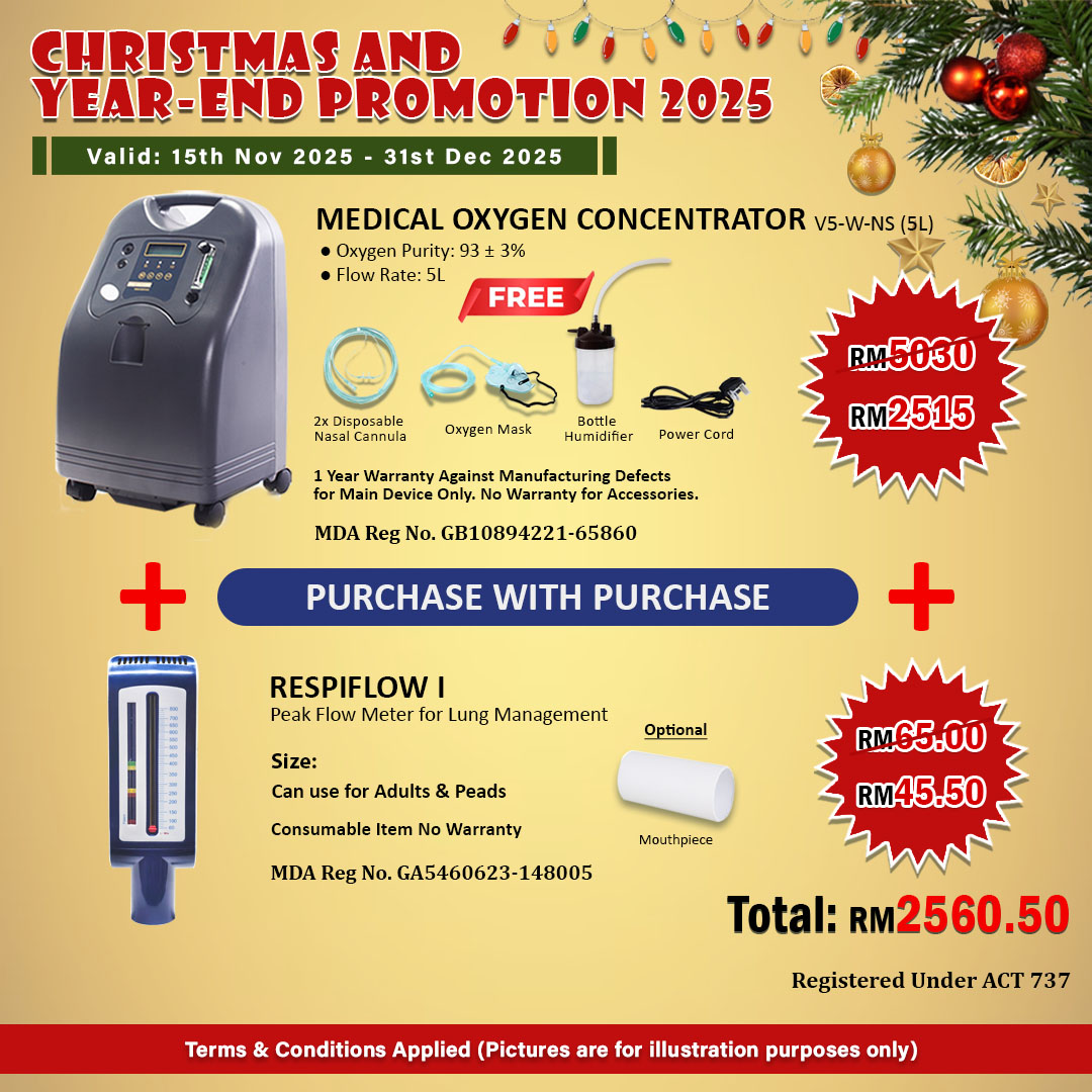 Purchase with Purchase O2 Concentrator 5L & Respiflow I