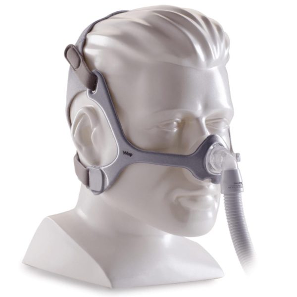 Wisp mask for CPAP therapy, featuring a lightweight design and adjustable straps.